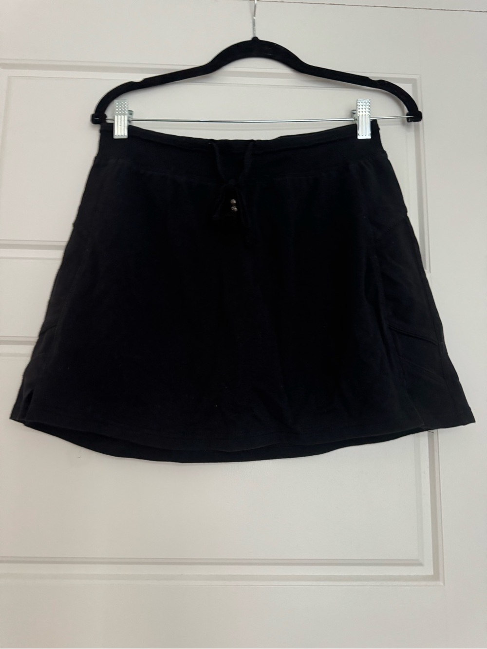 VINTAGE Black Women's Drawstring Casual Skirt